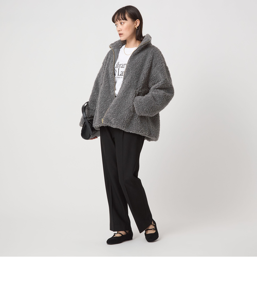 専用♥みかん♥肉厚⭐ゆったり大人☆Wボア★ネックウォーマー♥黒グレー green label relaxing（グリーンレーベルリラクシング） ブルゾン