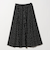 ドット ナロー フレア スカート