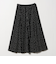 ドット ナロー フレア スカート