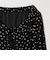 ドット ナロー フレア スカート