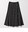 ドット ナロー フレア スカート