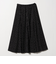 ドット ナロー フレア スカート