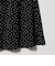 ドット ナロー フレア スカート