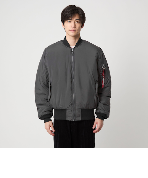 Alpha MA-1 フライトジャケット リバーシブル セージ M 別注】＜ALPHA INDUSTRIES＞リバーシブル MA-1 フライトジャケット