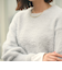 【WEB限定】＜at ease＞フェザーヤーン プルオーバー ニット