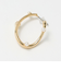 ドロップ フープ ピアス