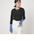 【WEB限定】＜at ease＞バイカラー クルーネック プルオーバー ニット