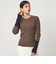 【WEB限定】＜at ease＞バイカラー クルーネック プルオーバー ニット