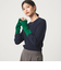 【WEB限定】＜at ease＞バイカラー クルーネック プルオーバー ニット
