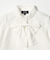 スタンドカラー フリルリボン ブラウス/ キッズ 110cm-130cm