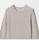 ウール シアー リブ クルーネック ニット ウォッシャブル