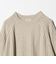 シルク ミックス リブ クルーネック ニット