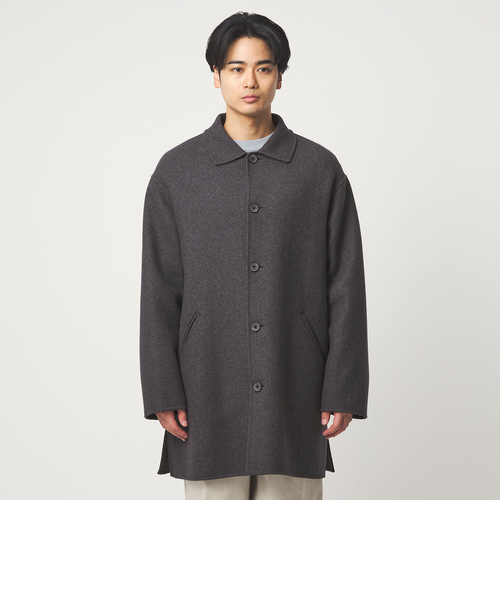 ウールナイロン リバー ステンカラーコート｜グリーンレーベル