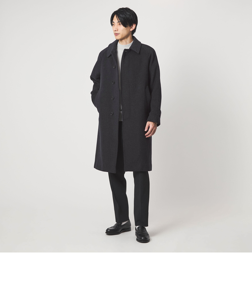 Ballis バリス モッサー バルカラー ネイビー ステンカラーコート