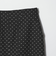 キチントボトムス ドット ジャガード Iライン スリム タイト スカート ウォッシャブル ストレッチ