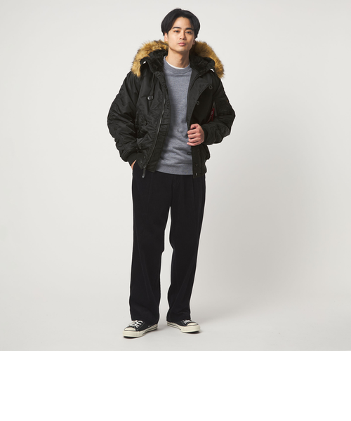 ALPHA INDUSTRIES＞N-2B ショート フライトジャケット｜グリーン