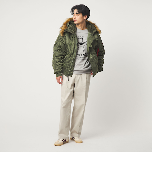 ALPHA INDUSTRIES＞N-2B ショート フライトジャケット｜グリーン