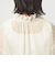 プチ リボンモチーフ ジャガード ブラウス
