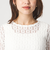 【WEB限定】＜at ease＞シャーリングレース プルオーバー カットソー