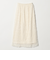シアー レース ギャザー スカート