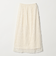 シアー レース ギャザー スカート