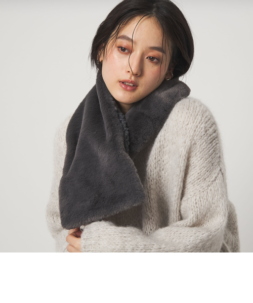 別注】＜INFIELDER DESIGN＞ボア リバーシブルマフラー｜グリーン