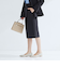 ［size SHORTあり］パウドレ ベルト付き タイト スカート ウォッシャブル ストレッチ