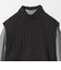 ニット タートル ベスト × シャツ セット
