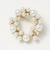 サークル フェイクパール パヴェ ブローチ