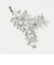 リーフ＆フェイクパール ブローチ