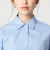 フェイクパールボタン シャツ