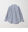 フェイクパールボタン シャツ