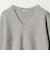 アルパカブレンド アゼ Vネック プルオーバー ニット