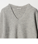 アルパカブレンド アゼ Vネック プルオーバー ニット
