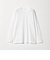 LONG FIBER COTTON クリア クルーネック 長袖 Tシャツ