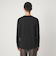LONG FIBER COTTON クリア クルーネック 長袖 Tシャツ