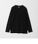 LONG FIBER COTTON クリア クルーネック 長袖 Tシャツ