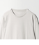 LONG FIBER COTTON クリア クルーネック 長袖 Tシャツ