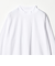 LONG FIBER COTTON クリア モックネック 長袖 Tシャツ