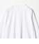 LONG FIBER COTTON クリア モックネック 長袖 Tシャツ