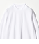 LONG FIBER COTTON クリア モックネック 長袖 Tシャツ