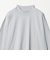 LONG FIBER COTTON クリア モックネック 長袖 Tシャツ