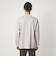 LONG FIBER COTTON クリア モックネック 長袖 Tシャツ