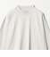 LONG FIBER COTTON クリア モックネック 長袖 Tシャツ