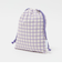 巾着バッグ（小）（ギンガム） / キッズ