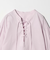 レースアップ ブラウス