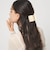 【WEB限定】スクエアマーブル ヘアクリップ