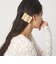 【WEB限定】スクエアマーブル ヘアクリップ