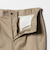 コットン ポリウレタン 1アウトプリーツ チノパンツ スラックス