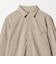 【WEB限定】JUST fit ウールライク シャツ -横ストレッチ-